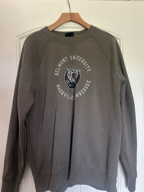 Belmont University Men's Gray Crewneck Sweatshirt